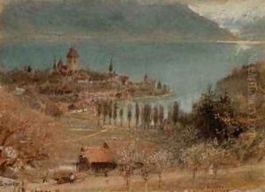 Spietz Lake Thun by Albert Goodwin