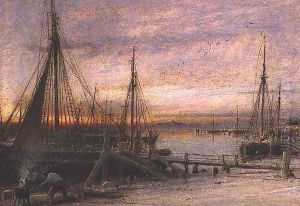 Rye Port Sussex by Albert Goodwin
