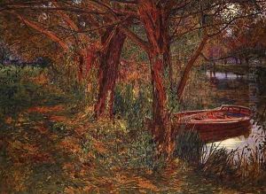 The River at Dusk by Albert Goodwin