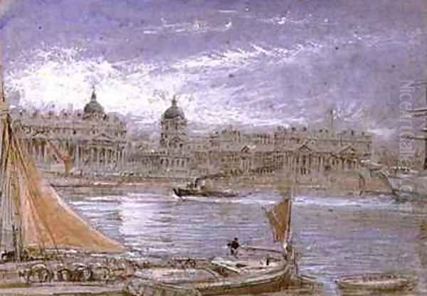 View of Greenwich from the Thames - view 1