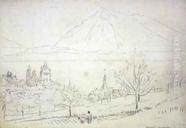 Lake Thun Oberhofen - view 1