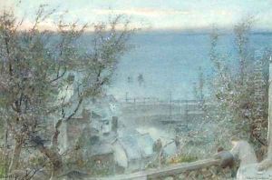 Clovelly, Devon by Albert Goodwin