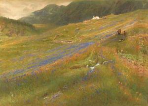 The Alpine Summer by Albert Goodwin