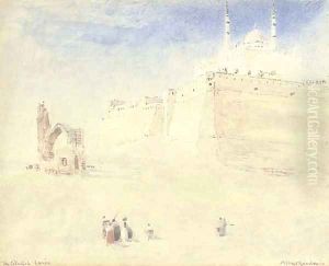 Below the Citadel, Cairo, Egypt by Albert Goodwin