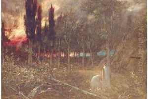 Night-Faithful unto Death by Albert Goodwin