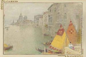 Venice in grey weather by Albert Goodwin
