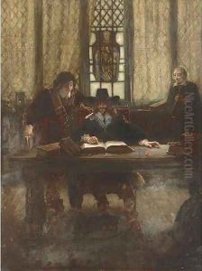 King Charles I in the Bodleian Library by William Gale