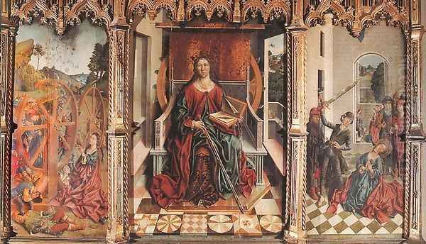 Triptych of St Catherine - view 1