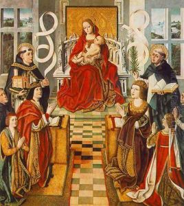 Madonna of the Catholic Kings 1490-95 by Fernando Gallego