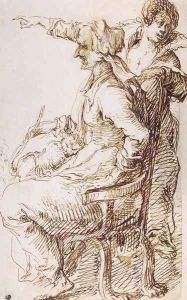 Two Witches with a Cat by Jacob de II Gheyn