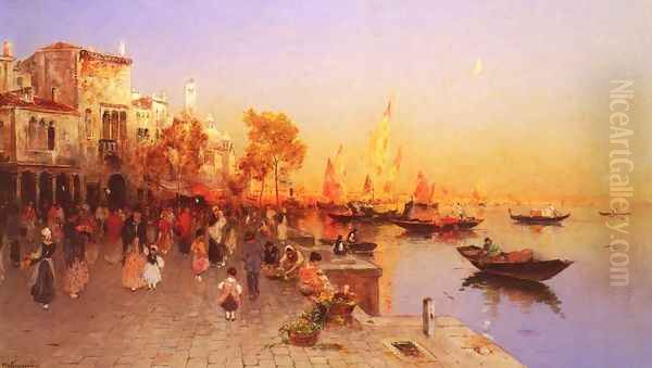 An Italian Port - view 1