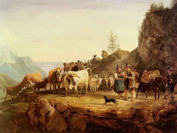 Almabtrieb (Return From The Mountain Pasture) - view 1