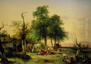 Pasture land by Friedrich Gauermann
