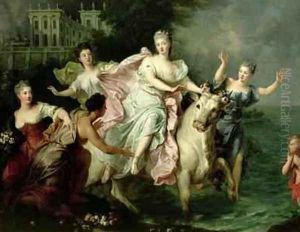 Europa Being Carried off by Jupiter Metamorphosed into a Bull by Pierre Gobert