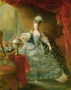 Portrait of Marie Antoinette 1755-93 Queen of France