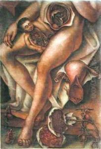 Woman and Baby by Jacques - Fabien Gautier - Dagoty