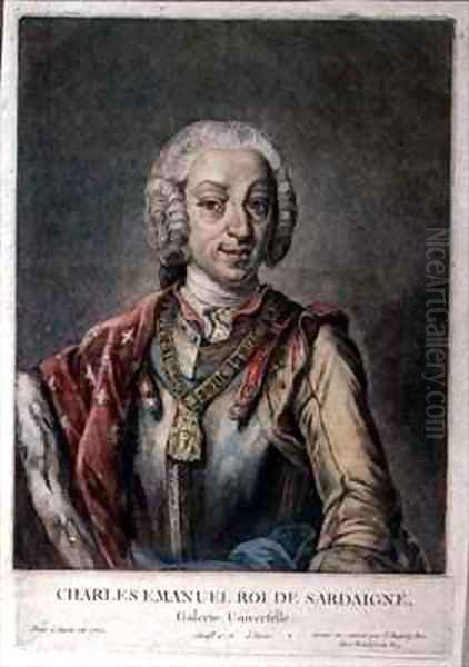 Portrait of Charles Emanuel III 1701-73 King of Sardinia - view 1