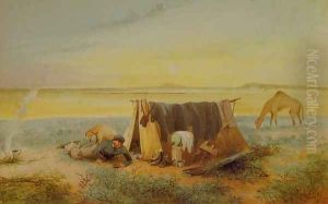 Invalid's Tent, Salt Lake 75 Miles North-West of Mount Arden by Samuel Thomas Gill