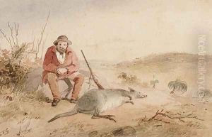 Kangaroo Hunt by Samuel Thomas Gill