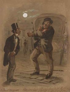 Fare Dispute by Samuel Thomas Gill