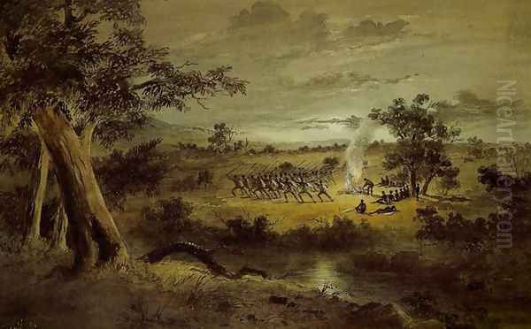 Corroboree at Night - view 1