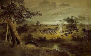 Corroboree at Night by Samuel Thomas Gill