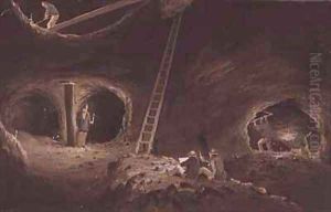 Nealess Stopes Burra Burra Mine by Samuel Thomas Gill
