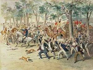 Departure of the Burke and Wills expedition by Samuel Thomas Gill
