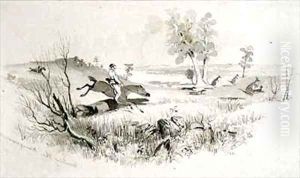 Hunting the Kangaroo by Samuel Thomas Gill