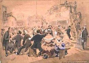 The first subscription ball Ballarat Victoria by Samuel Thomas Gill