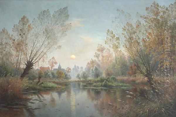 Lever de lune sur la Suippe - view 1