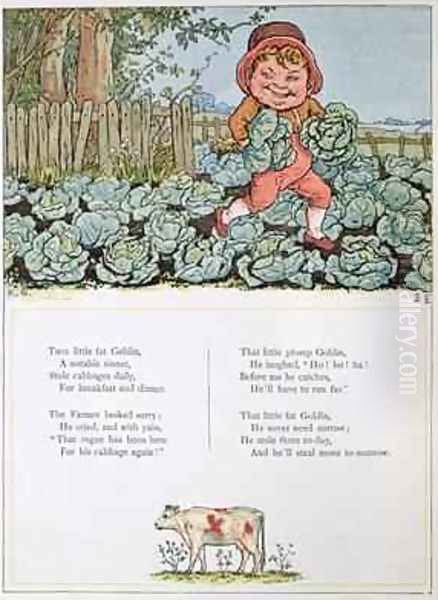 A Goblin Stealing Cabbages - view 1