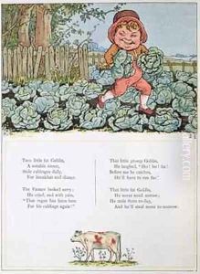 A Goblin Stealing Cabbages