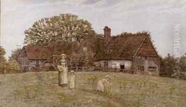 Gathering Spring Flowers - view 1