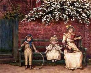 The Garden Seat by Kate Greenaway