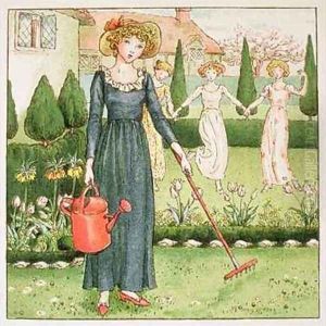 Mary Mary Quite Contrary from April Babys Book of Tunes by Kate Greenaway