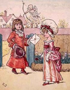 Illustration for St Valentines Day 3 by Kate Greenaway