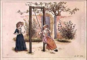 Illustration for St Valentines Day 2 by Kate Greenaway