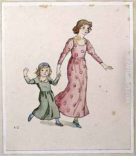 Two Little Girls in Party Dresses - view 1