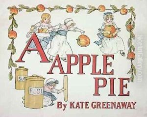 Illustration for the letter A from Apple Pie Alphabet