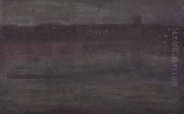 Nocturne Battersea Reach by Walter Greaves