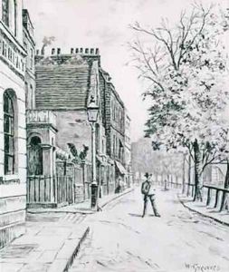 Eight Bells and Cheyne Walk Chelsea by Walter Greaves