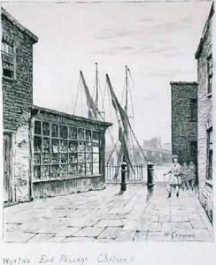 Worlds End Passage Chelsea by Walter Greaves