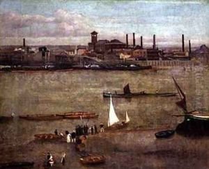 The Plumbago Factory Battersea by Walter Greaves