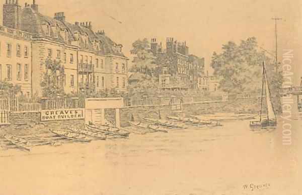 The Embankment from the Thames - view 1