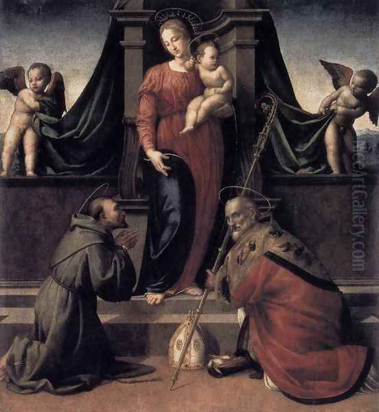 Virgin and Child with Sts Francis and Zenobius c. 1515 - view 1