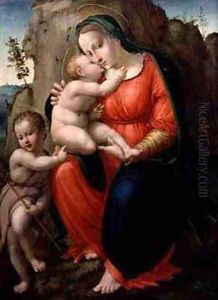 Madonna with Child and St John in a Landscape