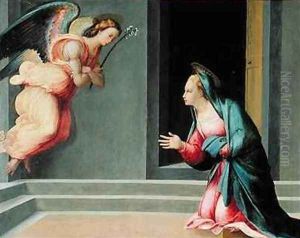 The Annunciation by Francesco Granacci