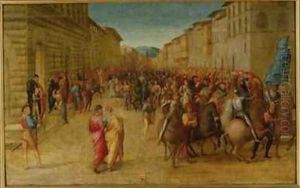 Charles VIII 1470-98 entering Florence