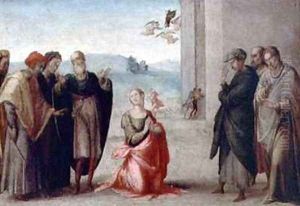 Martyrdom of a female saint